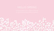 Seamless Vector Floral Background Illustration With Text Space. Horizontally Repeatable.