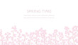 Seamless Vector Floral Background Illustration With Text Space. Horizontally Repeatable.
