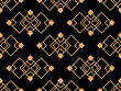 Geometric seamless pattern in art deco style. Golden lines pattern, vintage linear style. Design a template for wallpapers, banners, posters and advertisement marketing. Vector illustration