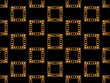 Geometric seamless pattern in line art style. Art deco geometric pattern of golden lines on a black background. Vintage linear style. Design for wallpapers, wrappers and banners. Vector illustration