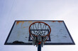 old street basket hoop, sports equipment
