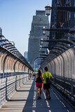 Fototapeta  - Sydney - The popular pedestrian walkway on Sydney Harbour Bridge, Australia