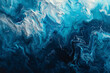 Abstract fluid art background in shades of blue and white resembling ocean waves