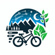 eco bikes, ecology, logo
