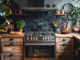 Canvas Print - modern kitchen interior