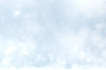 Wall Mural - blue blurred abstract background with bokeh circles