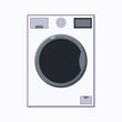Washing Machine Flat Illustration. Perfect for different cards, textile, web sites, apps