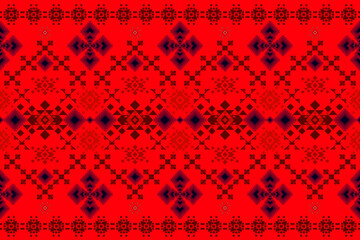 Ethnic traditional geometric seamless pattern. Native oriental Aztec style design for fabric, clothing, border decor, wallpaper, illustration, interior, decoration, printing, paper cover, wrapping