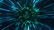 Hyperspace, for scientific films, screensaver universe background, rendered by after effect, not ai generated