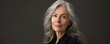 © Svitlana - Portrait of mature woman with gray hair in studio