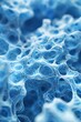 blue color scheme abstract 3d sponge bone texture form fluid of sponge and bubble bone abstract waving spiral construction surface