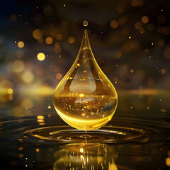 Wall Mural - A drop of oil