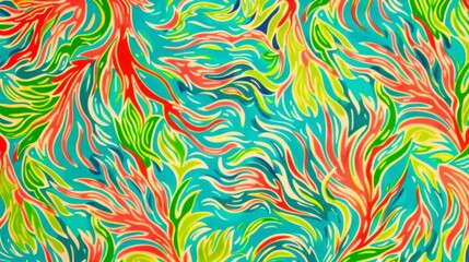 Wall Mural - Vibrant Abstract Marbled Background with Fluid Colorful Swirls