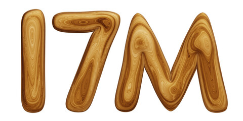 Wooden 17m for followers and subscribers celebration