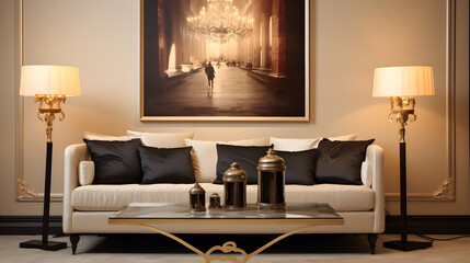 Canvas Print - modern living room