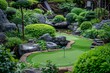 Scenic Miniature Golf Course Landscape 