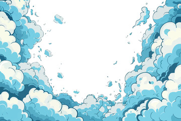 Fototapete - Comic Blank Speech Bubble With Copy Space Over Color Background Design. Empty Template In Explosion Framework Representing Advertisement And Promoting Business.