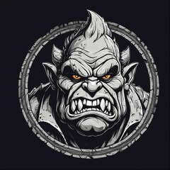 Wall Mural - Fantasy Character Orc Brute, Avatar, Gaming concept