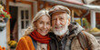 © Andrii Zastrozhnov - A senior couple shares a heartwarming embrace outdoors, surrounded by nature, radiating happiness and love