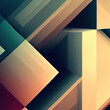 geometric creative background in warm colors, Ai generated