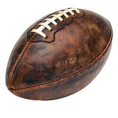 American football on isolated transparent background