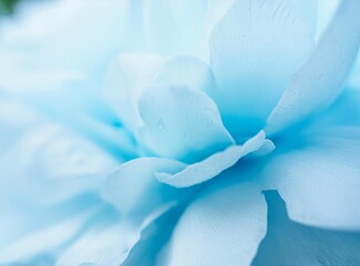 Floral light blue template