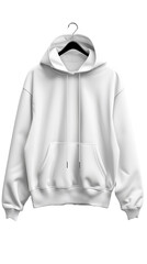 Poster - White Hoodie Mockup on Transparent Background