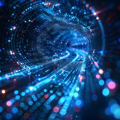 Poster - A futuristic digital backdrop with AI elements. Cutting-edge technology in a virtual world. Data analysis through visual representation. Advanced  graphics.