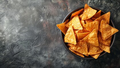 Sticker - Mexican cuisine themed with tortilla nachos in a bowl