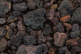 Fototapeta  - Texture of volcanic rocks close up