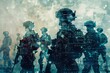 © Maureen - Digitalized futuristic soldiers in urban combat