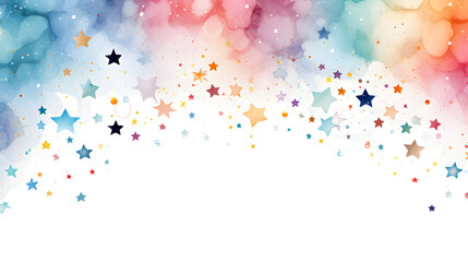 Digital vintage watercolor stars abstract graphic poster web page PPT background