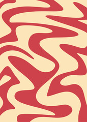 Poster - Abstract background with wavy curly lines pattern
