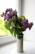 lilac flowers in the interior