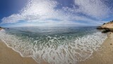 Fototapeta  - piękne zdjęcie krajobrazu plaży i morza