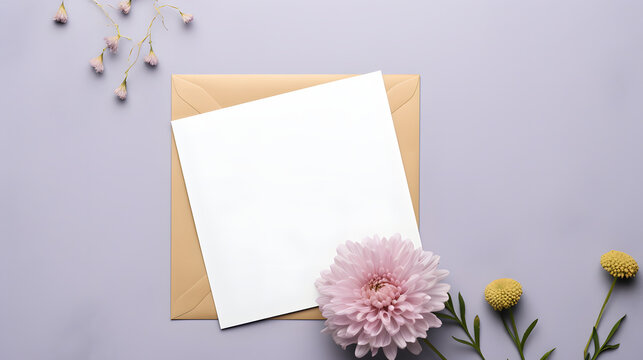 Digital flower blank card decoration abstract graphic poster web page PPT background