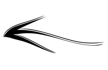 Poster - Hand Drawn doodle arrow icon. vector graphic illustration
