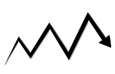 Poster - Hand Drawn doodle emphasis arrow icon. vector graphic illustration