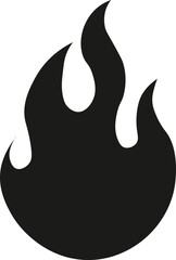 Wall Mural - Classic flame icon in vector style