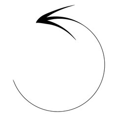 Poster - Hand Drawn doodle emphasis arrow icon. vector graphic illustration