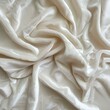 Wallpaper with white velvet fabric, texture background, AI generation