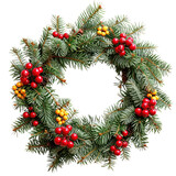 Fototapeta Na drzwi - Christmas frame wreath ring