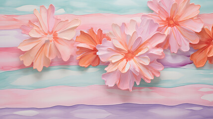 Fototapete - Digital watercolor oil painting landscape abstract graphic poster web page PPT background