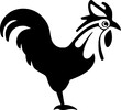 Design of rooster symbol
