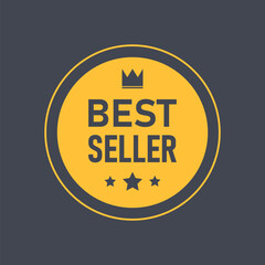 Wall Mural - Best Seller label tag badge sign