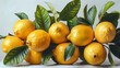 Abundant Lemons with Vibrant Green Leaves