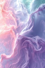 Aufkleber - A colorful, abstract image of a flower with pink and purple hues. The image has a dreamy, ethereal quality to it, with the colors blending