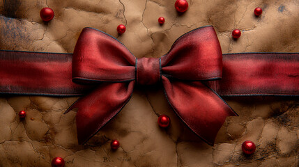 Wall Mural - background bow gift card