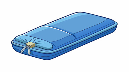 Poster - A compact rectangularshaped liner made of antibacterial fabric to keep your sleeping bag clean and fresh. It has a slightly tapered shape for a better. Cartoon Vector.