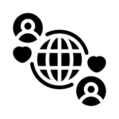 Poster - global glyph icon